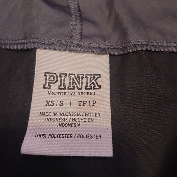 Pink Victoria's Secret Half Zip Rain Jacket. Dog Decal Size XS / S - Picture 3 of 7
